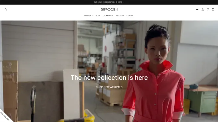 Custom build for Spoon's Shopify storefront.