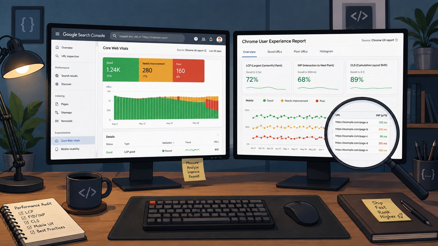 Screenshot from https://search.google.com/search-console/core-web-vitals