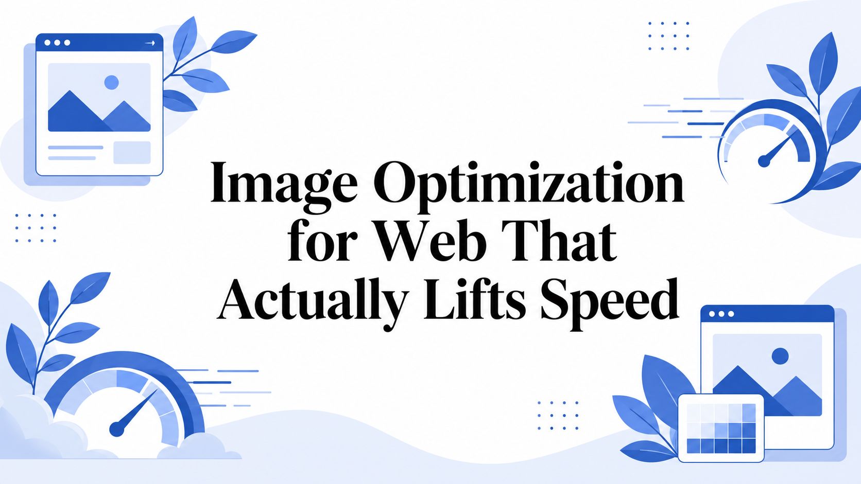 Image Optimization for Web That Actually Lifts Speed
