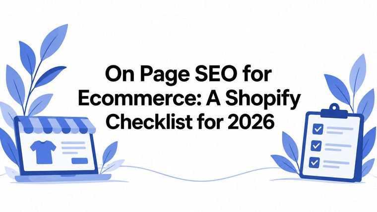 On Page SEO for Ecommerce: A Shopify Checklist for 2026