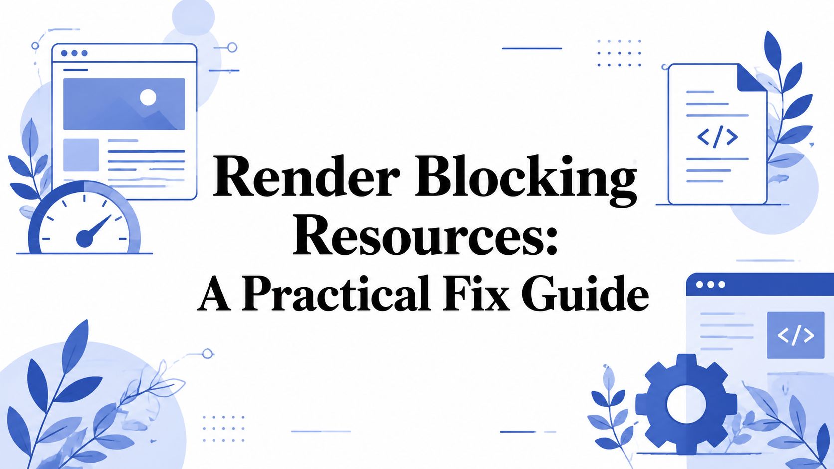 Render Blocking Resources: A Practical Fix Guide