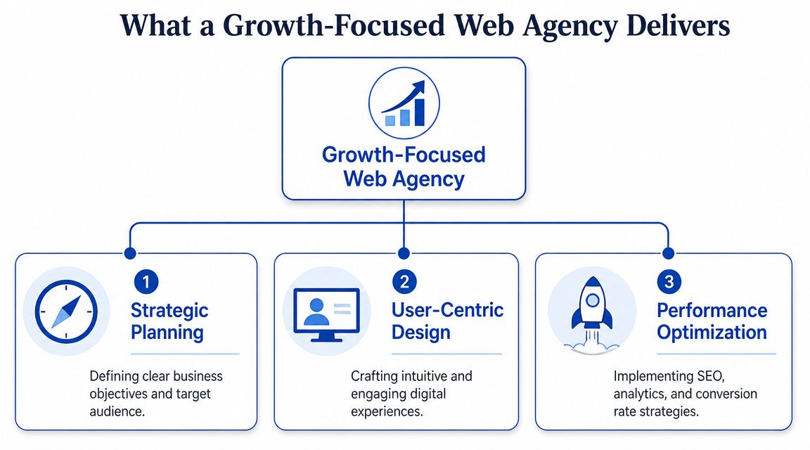 What a Growth-Focused Web Agency Delivers